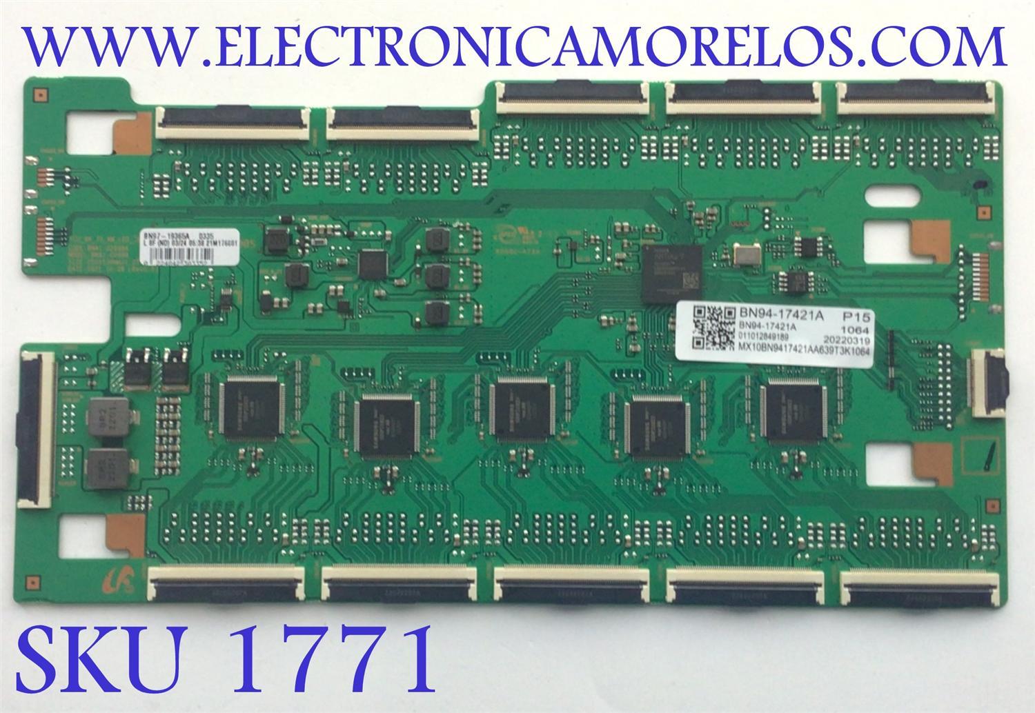 LED DRIVER PARA TV SAMSUNG / NUMERO DE PARTE BN94-17421A / BN41-02998A / BN97-19365A / BN9417421A / 17421A / NUMERO DE PANEL CY-TB085JLAV1H / DISPLAY BN96-54608A / T750MVR03.0 / MODELO QN85QN900BFXZA